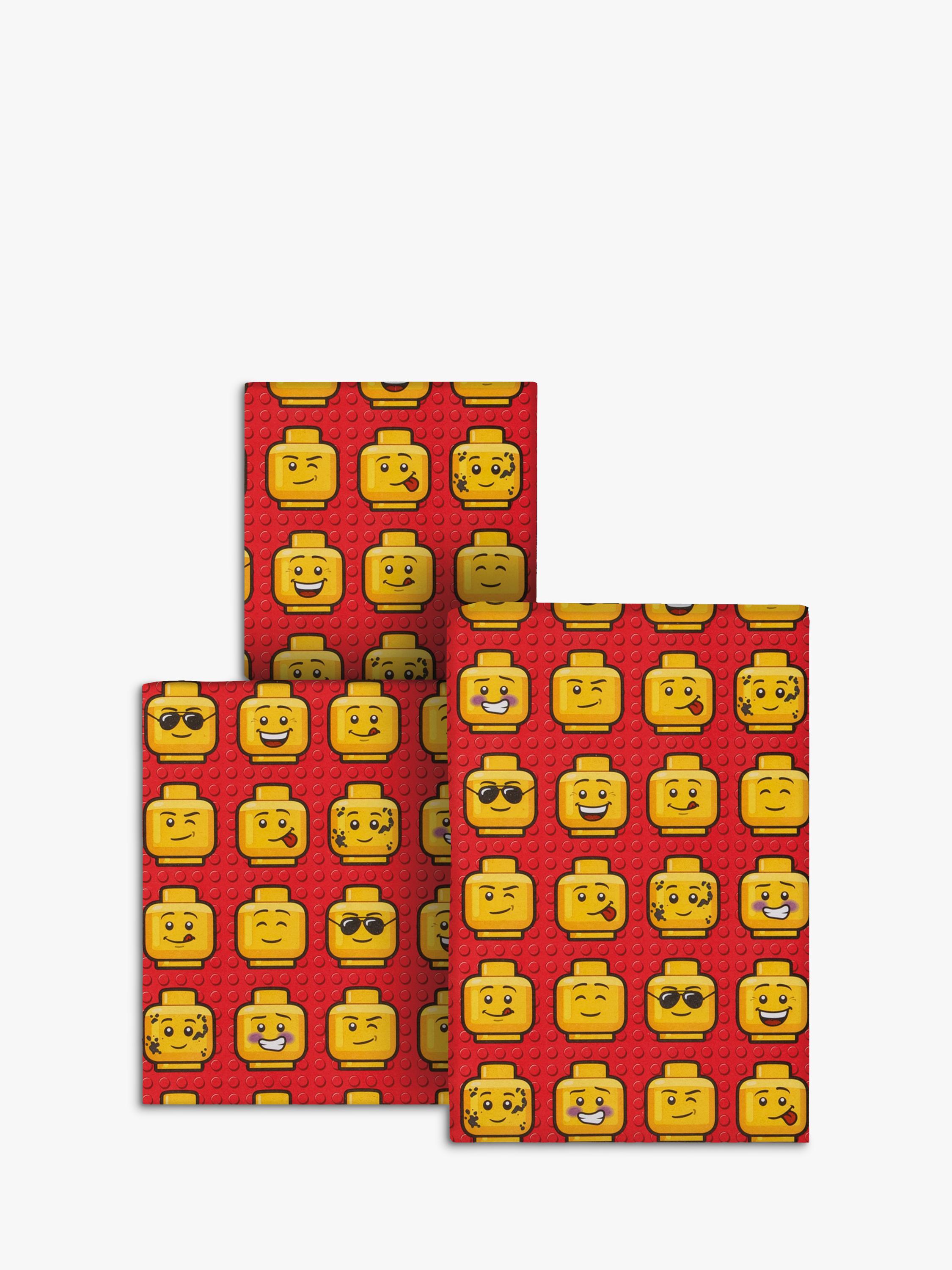 Hallmark LEGO Heads wrapping paper roll 2m, UK version