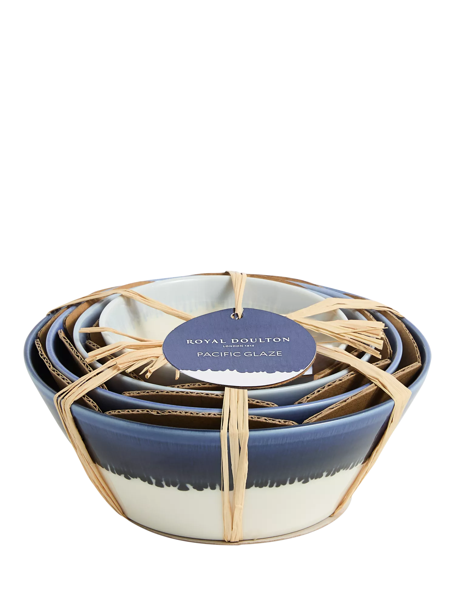 Royal Doulton blue stacking bowls set of 4 (British brand)