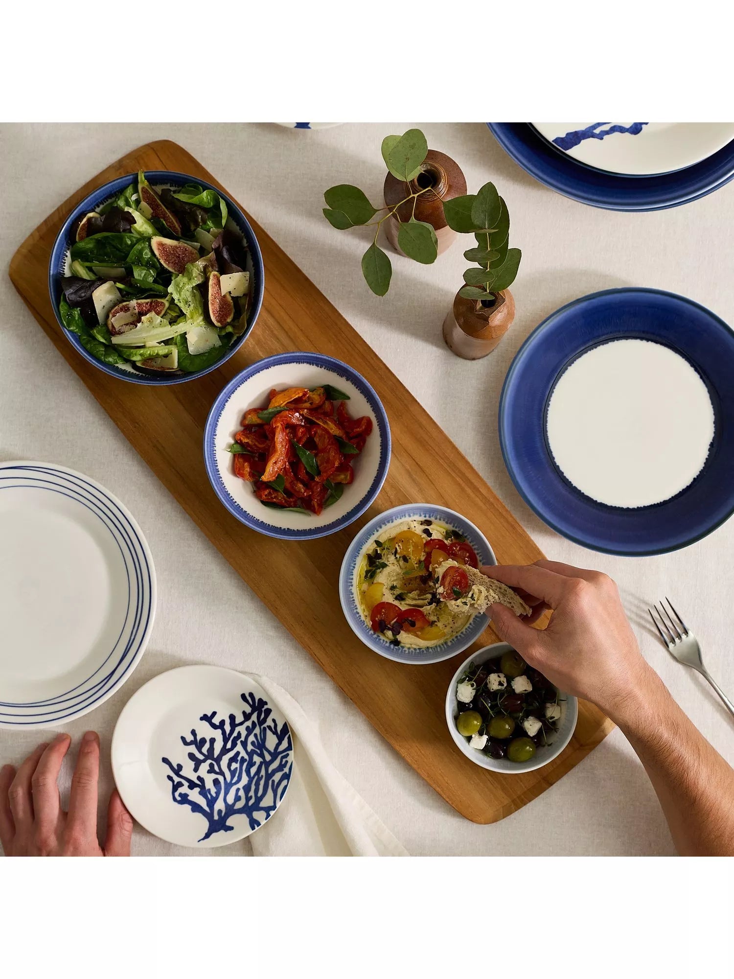 Royal Doulton blue stacking bowls set of 4 (British brand)