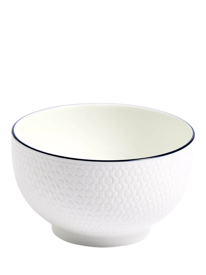 Wedgwood Gio blue line bone china rice bowl 11cm (British brand)