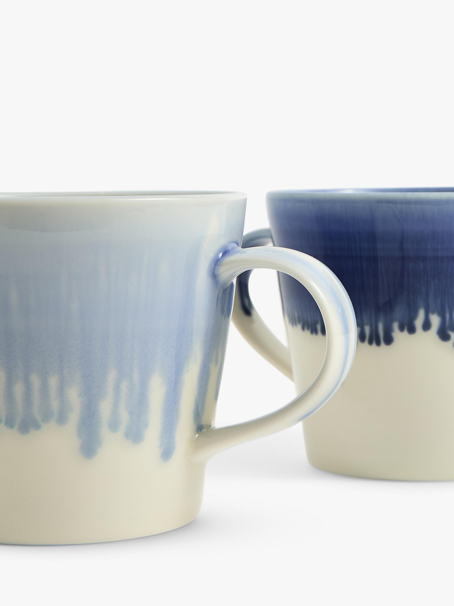 Royal Doulton porcelain mugs 4 pack 400ml blue, imported from the UK