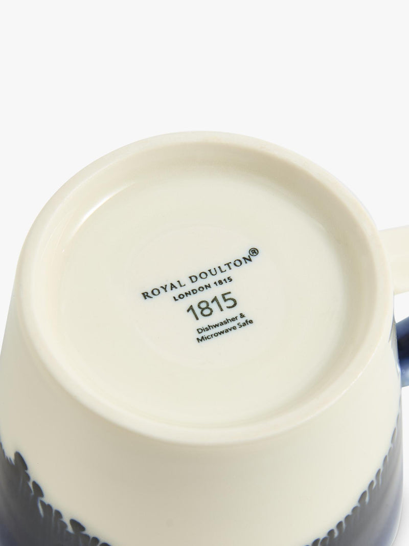 Royal Doulton porcelain mugs 4 pack 400ml blue, imported from the UK
