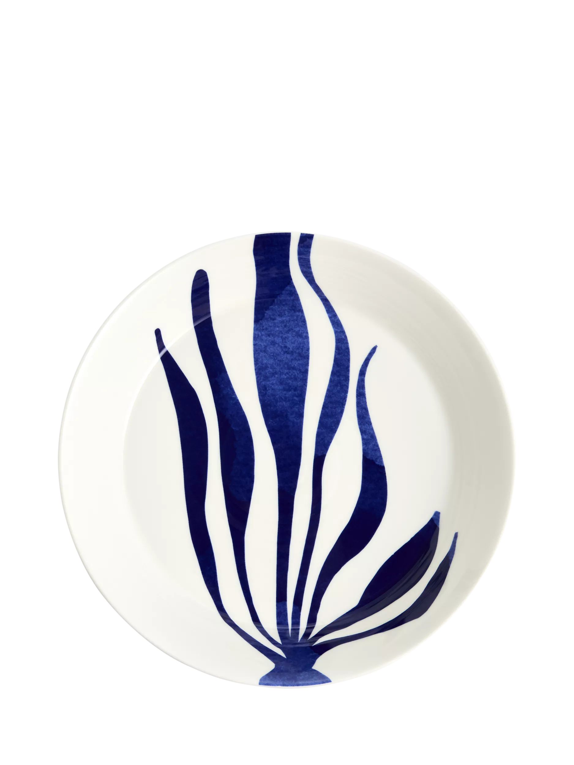 Royal Doulton Pacific 1815 blue porcelain low serving bowl 31.8cm, UK version