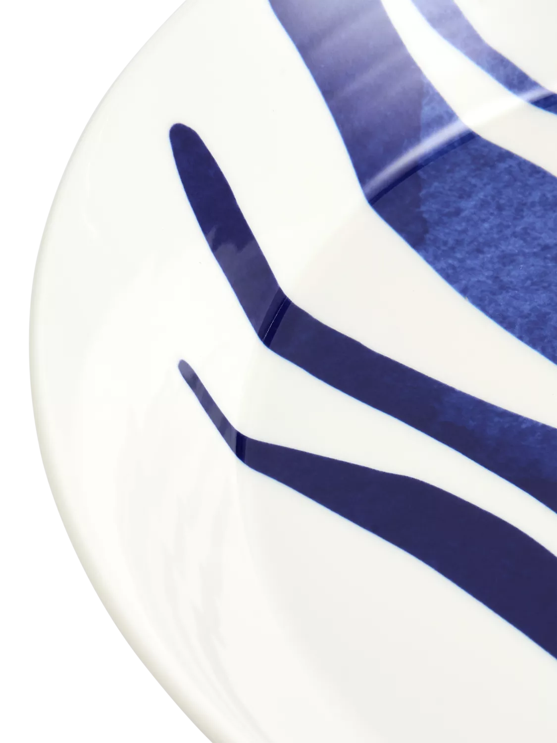 Royal Doulton Pacific 1815 blue porcelain low serving bowl 31.8cm, UK version