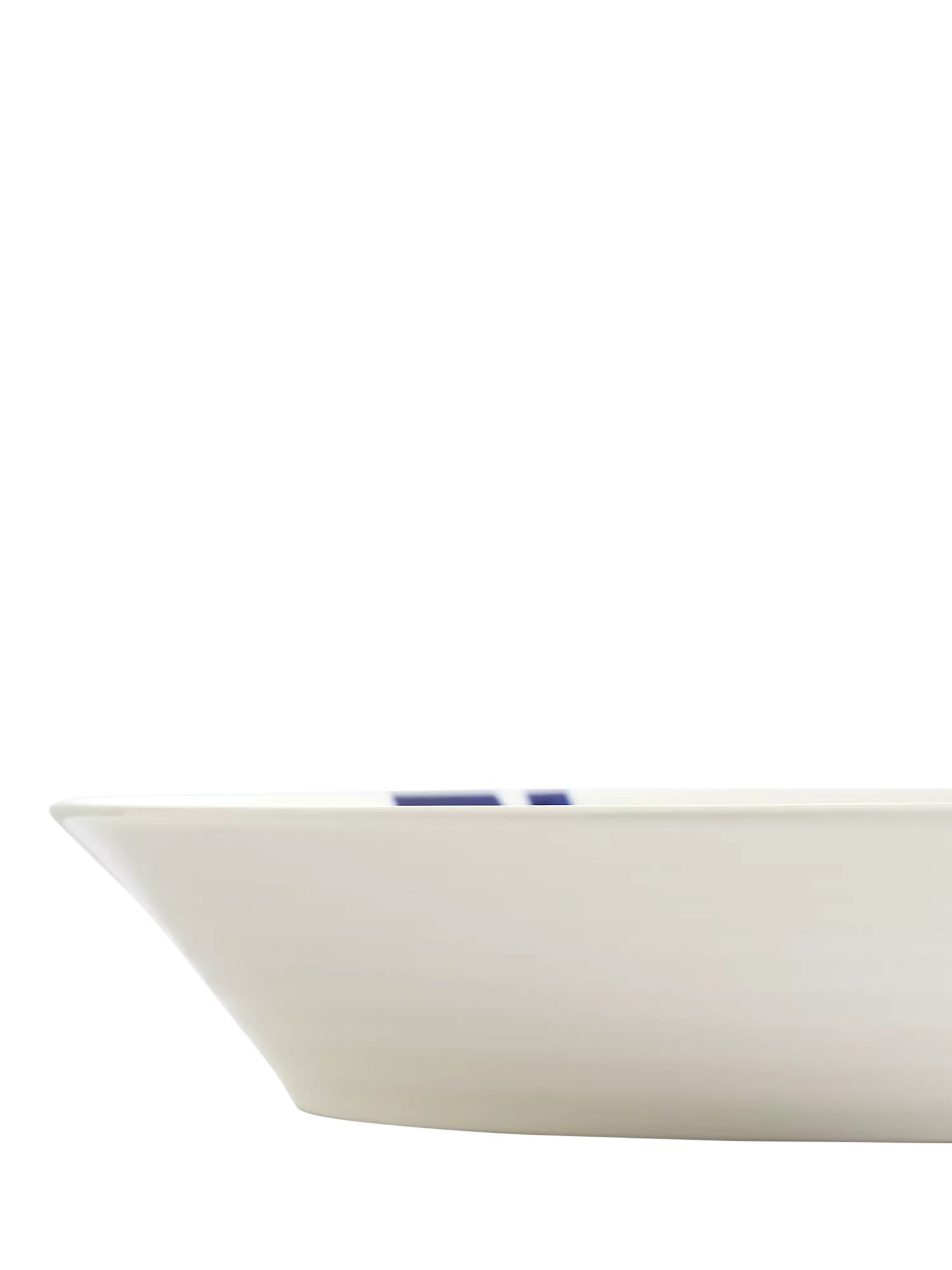 Royal Doulton Pacific 1815 blue porcelain low serving bowl 31.8cm, UK version