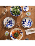Royal Doulton Pacific 1815 blue porcelain low serving bowl 31.8cm, UK version