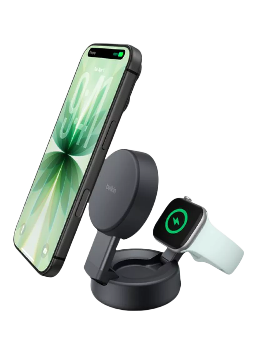 Belkin wireless charger 2-in-1 with Qi2 25W, imported from the UK