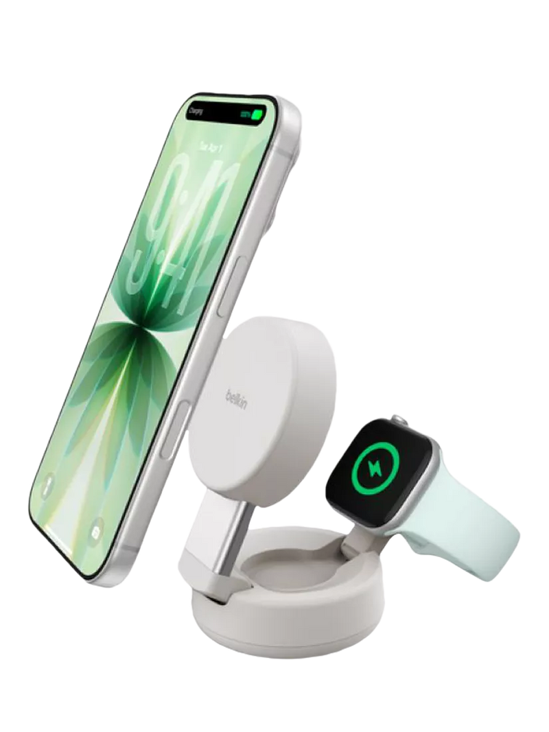 Belkin UltraCharge 2-in-1 wireless charger 25W Sand, UK version