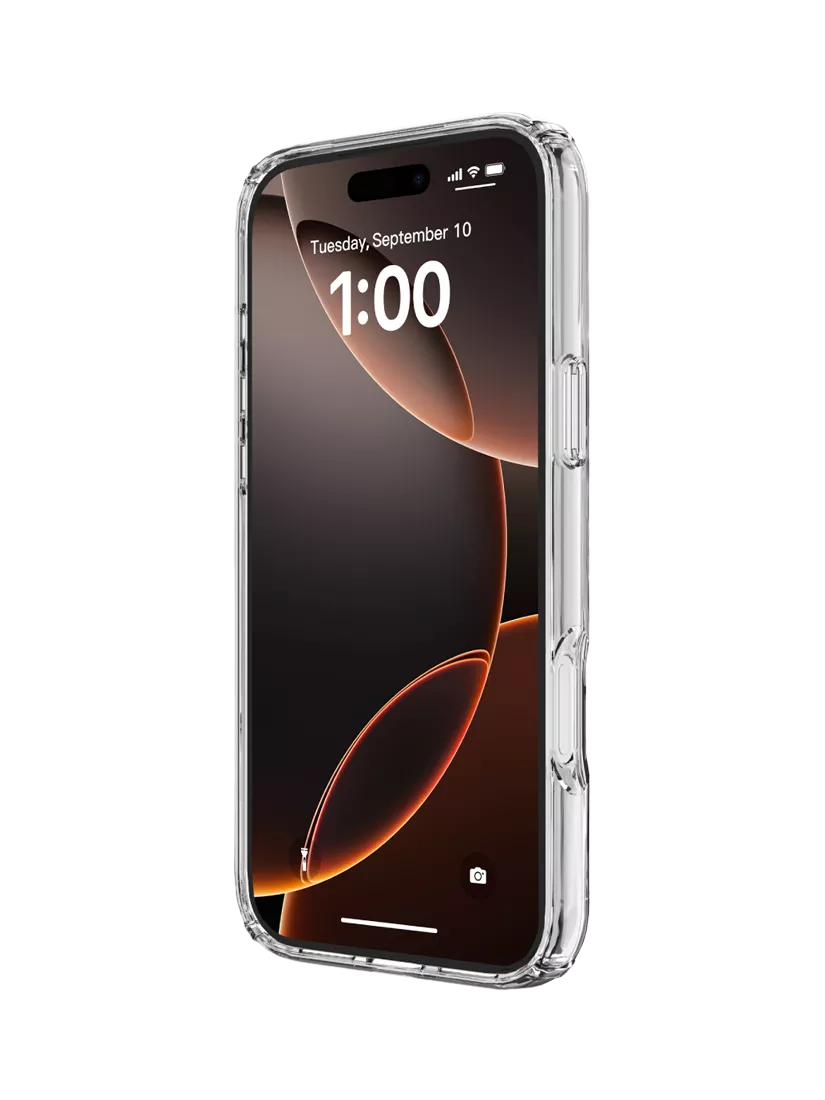 QDOS Hybrid Drop Case for iPhone 17 Pro Max Clear (British brand)