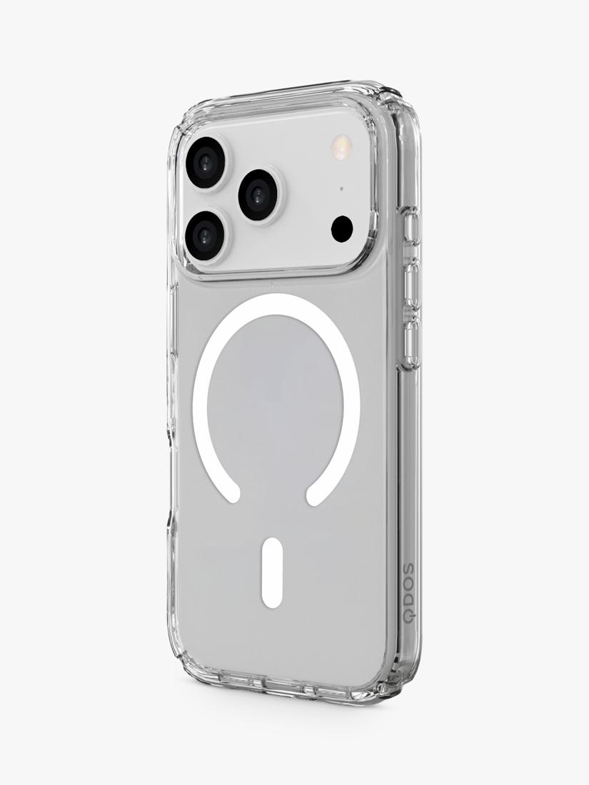QDOS hybrid drop case for iPhone 17 Pro clear - British product