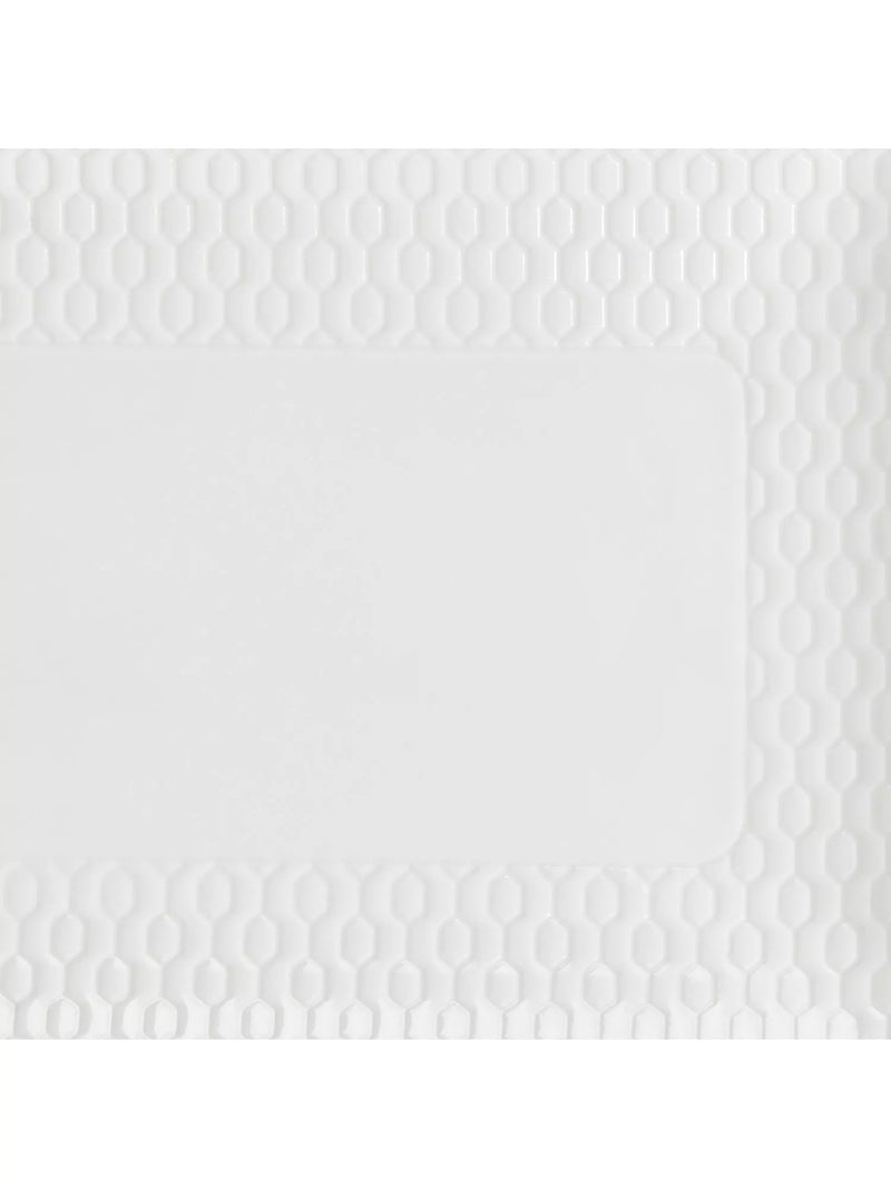 Wedgwood Gio rectangular bone china tray 21cm white, UK version