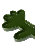 The Conran Shop glazed ceramic pen tray dark green - British product