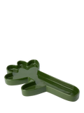 The Conran Shop glazed ceramic pen tray dark green - British product