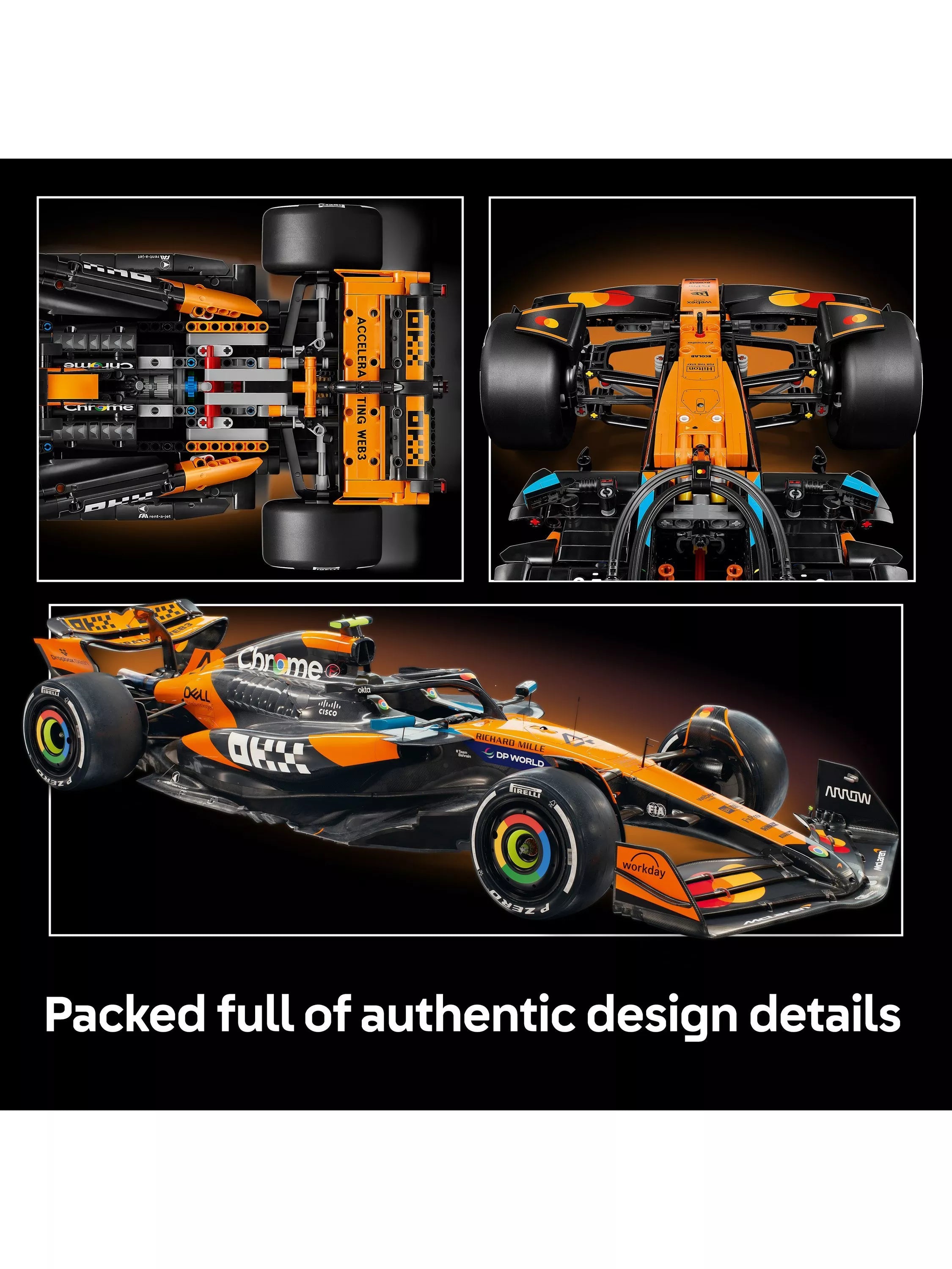 LEGO McLaren MCL39 1:8 scale F1 car model, UK version