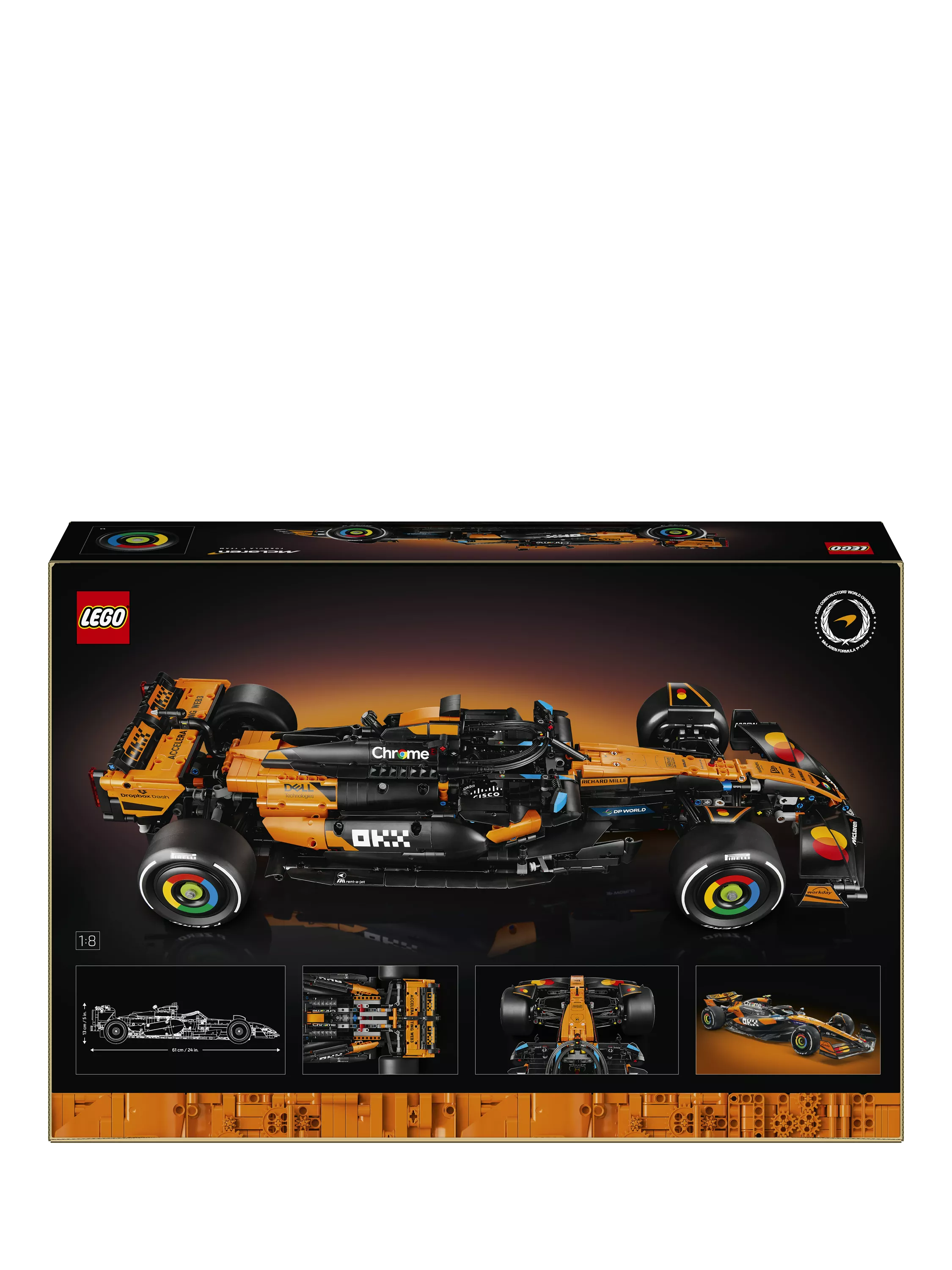 LEGO McLaren MCL39 1:8 scale F1 car model, UK version
