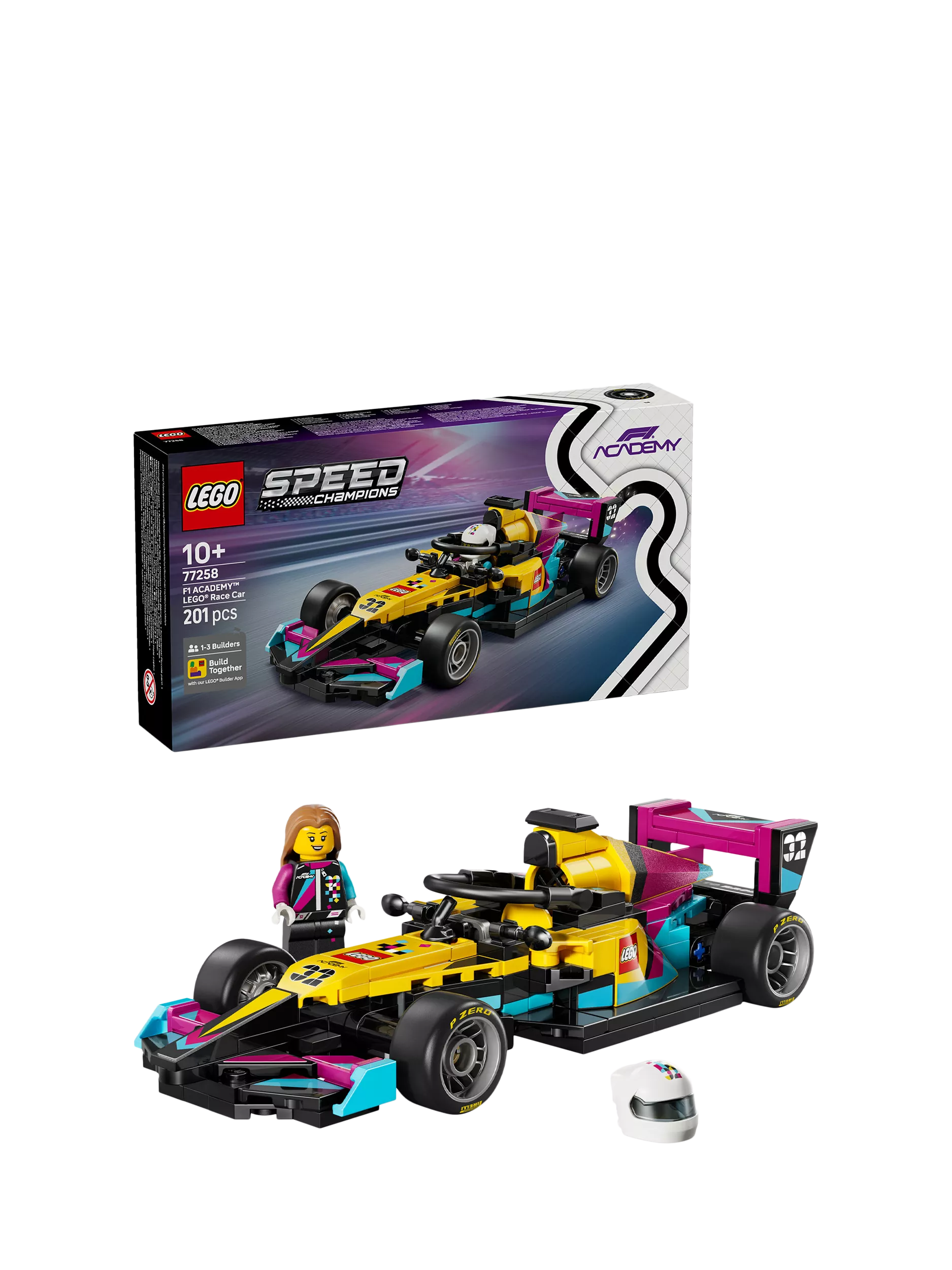 LEGO F1 ACADEMY race car 201-piece set, imported from the UK