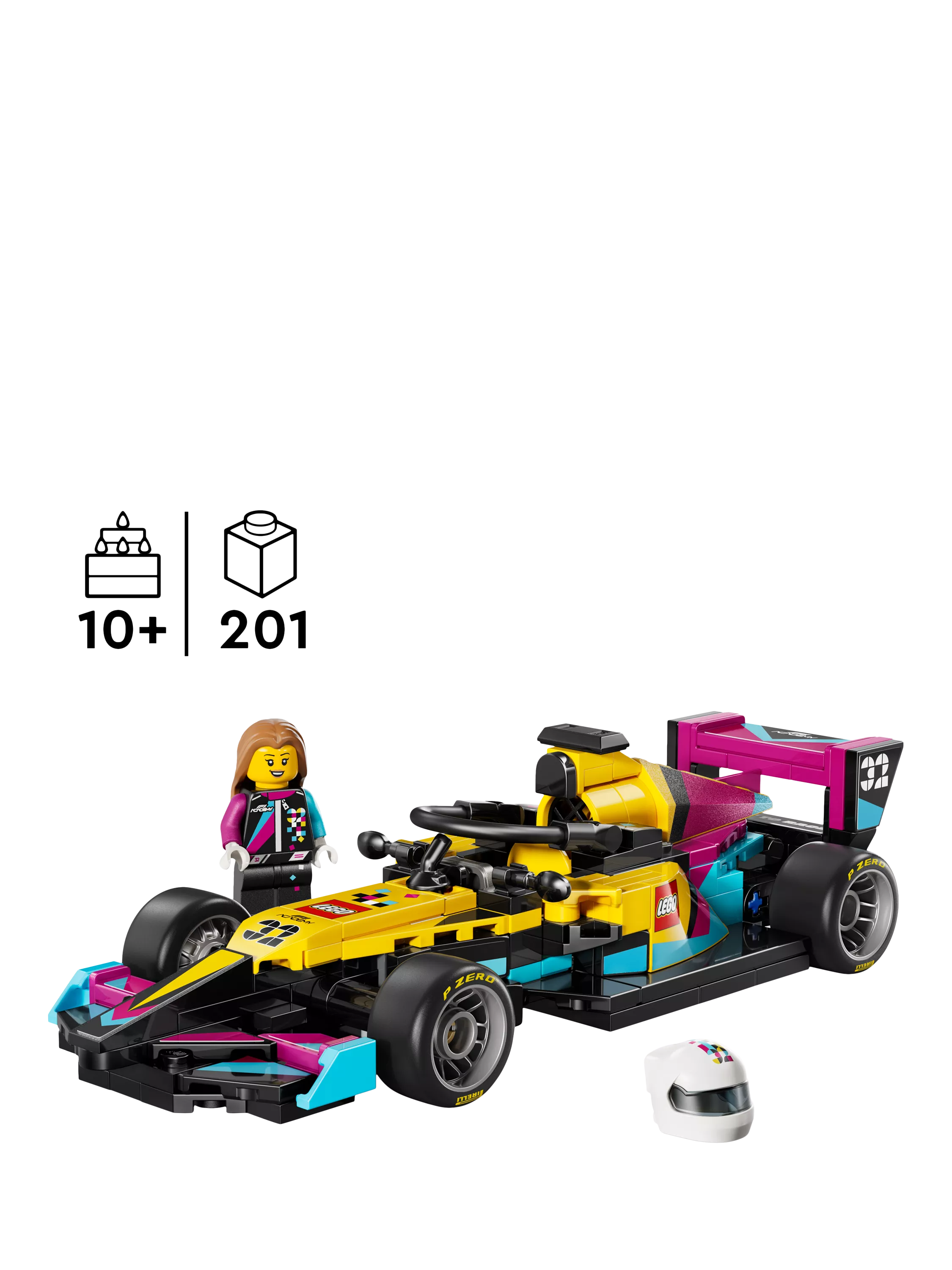 LEGO F1 ACADEMY race car 201-piece set, imported from the UK