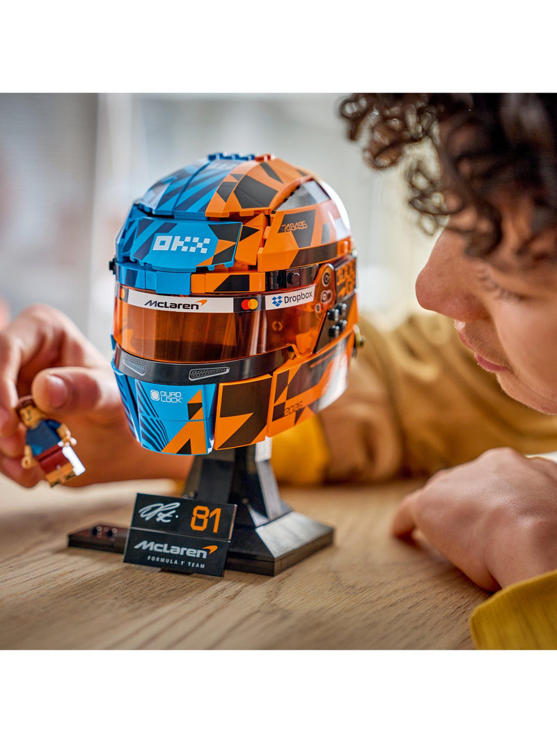 LEGO McLaren F1 Oscar Piastri helmet building set - British product