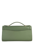 Dune London leather grab bag green - British product