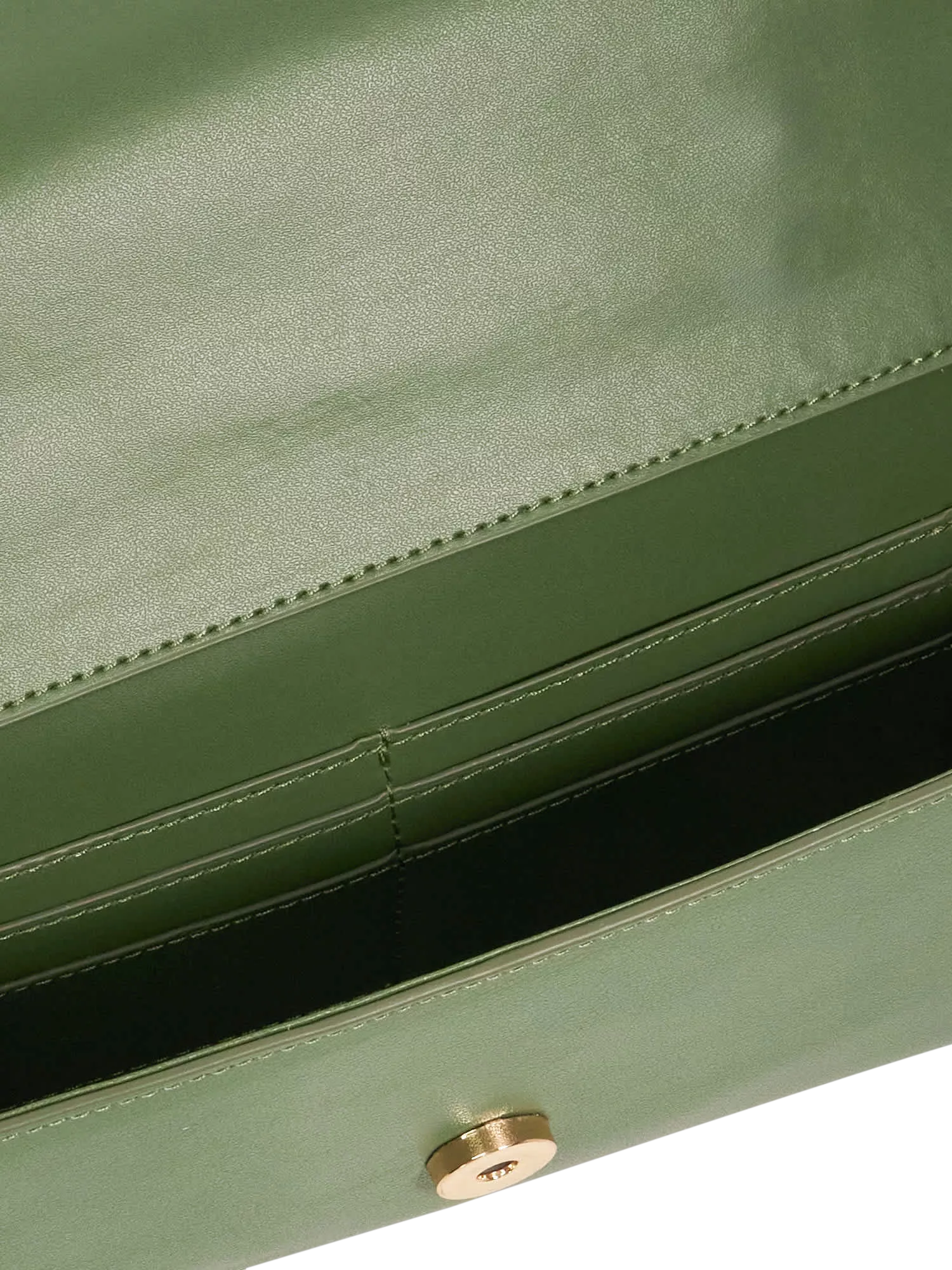Dune London leather grab bag green - British product