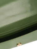 Dune London leather grab bag green - British product
