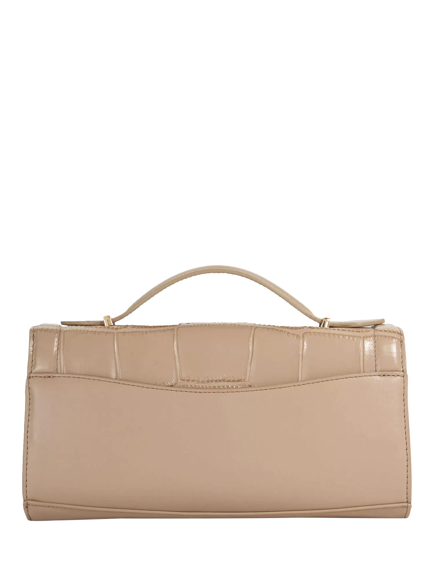 Dune London croc-effect grey grab bag (British brand)