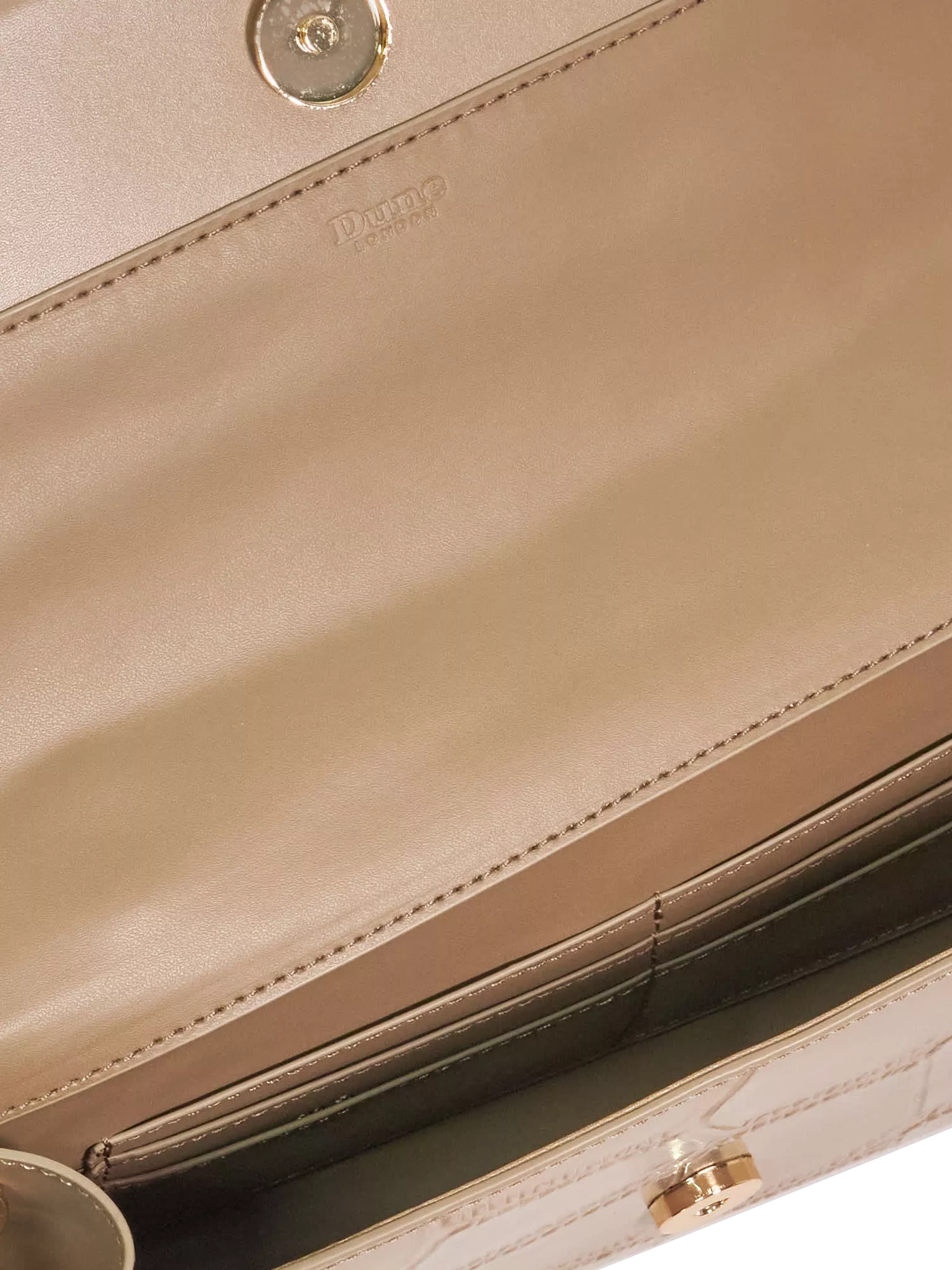 Dune London croc-effect grey grab bag (British brand)