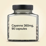 Holland & Barrett Cayenne 360mg 90 capsules, imported from the UK