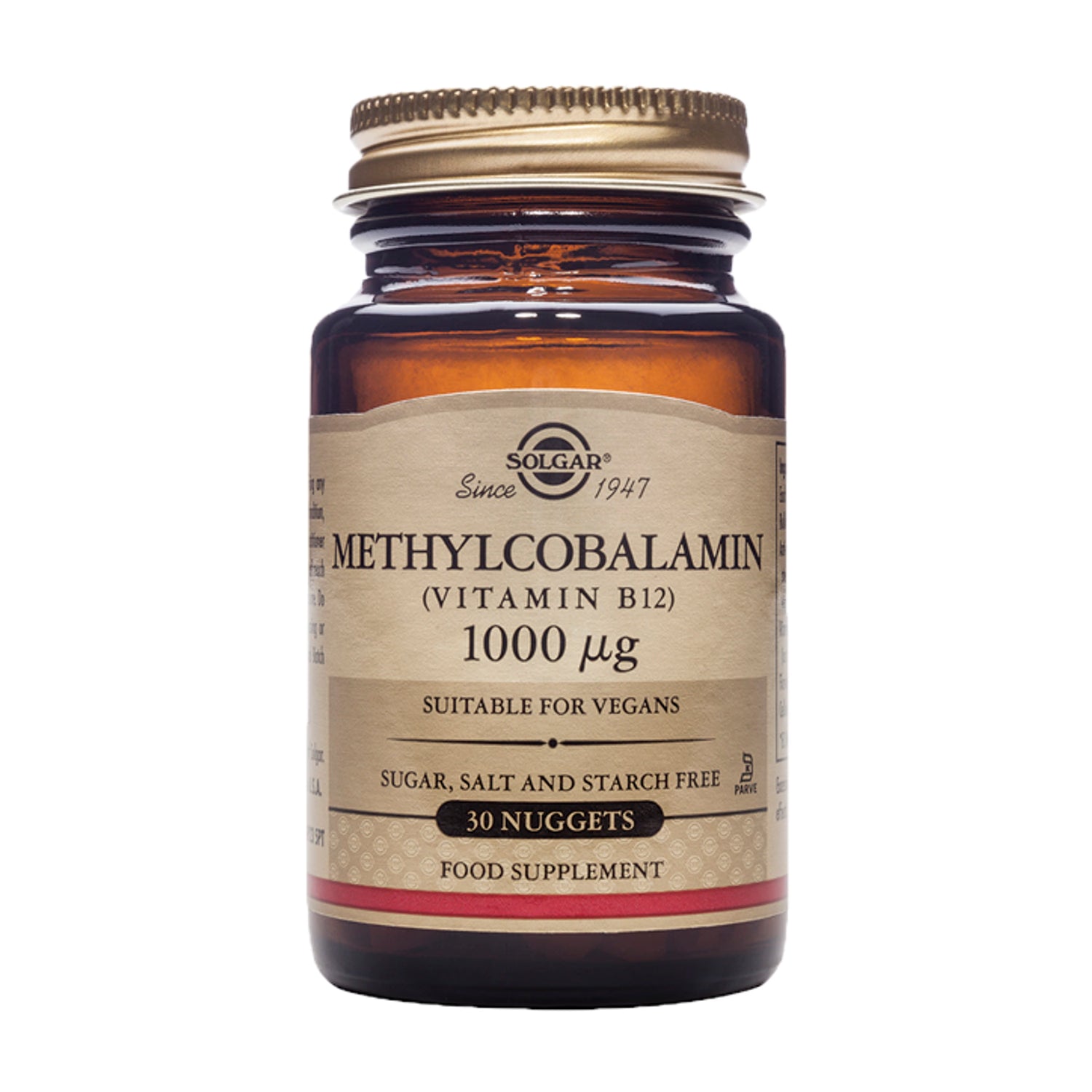 Solgar Methylcobalamin 1000µg 30 nuggets (British brand)