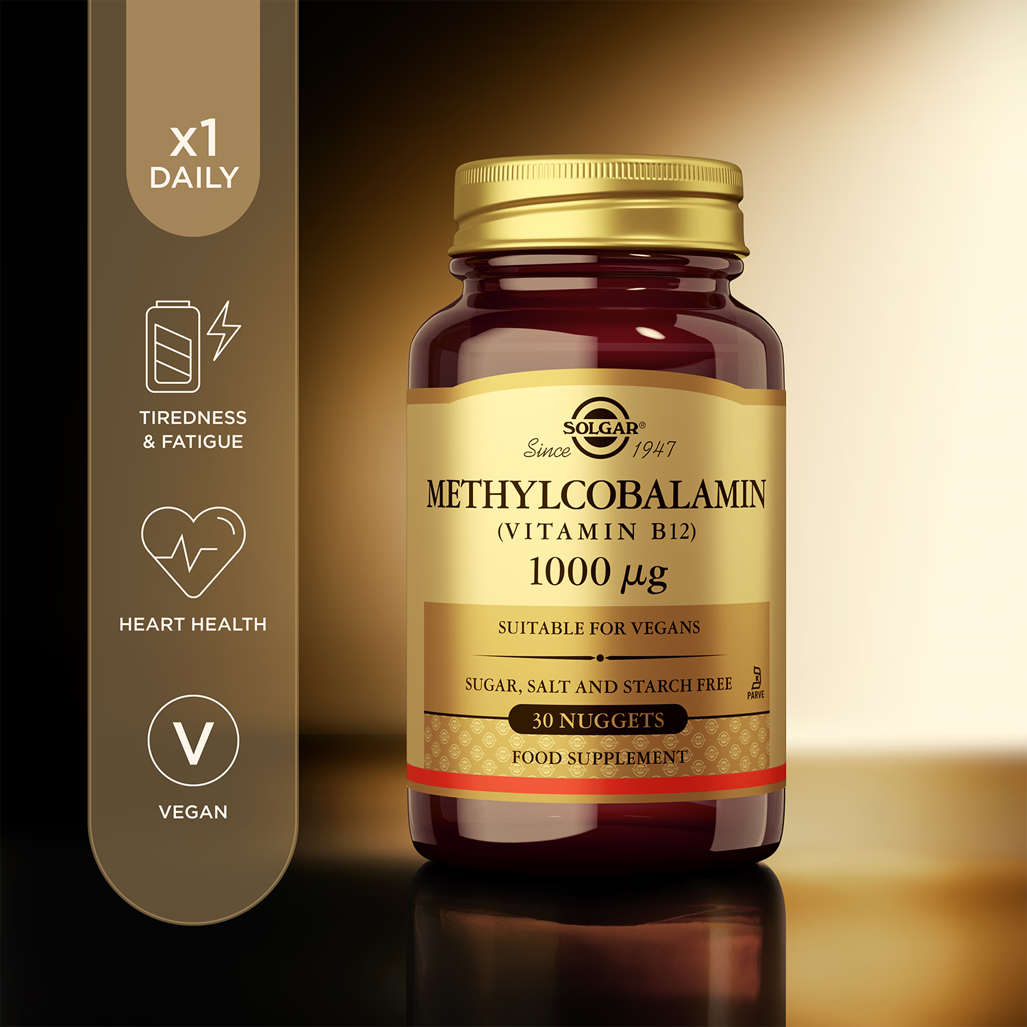 Solgar Methylcobalamin 1000µg 30 nuggets (British brand)