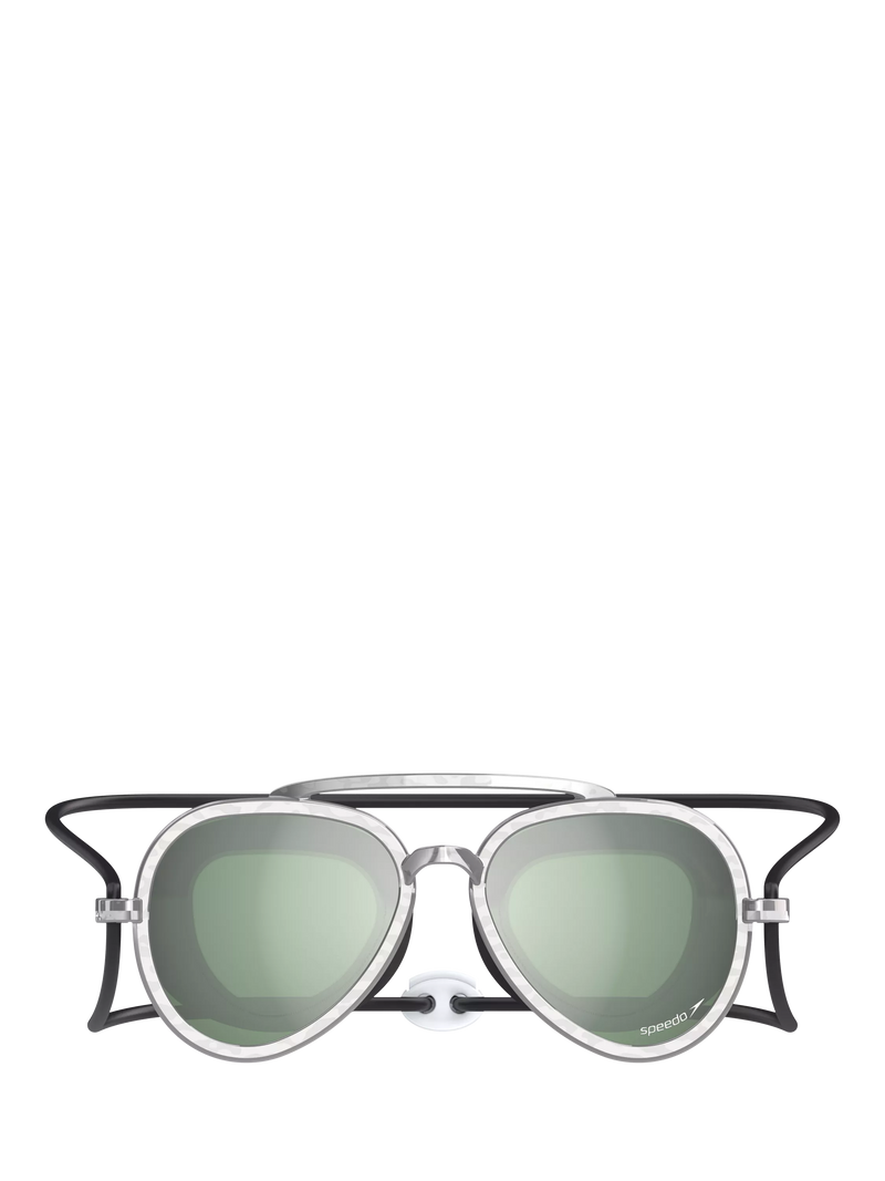 Speedo kids Sunny G mirrored swimming goggles Mariner Green, UK version