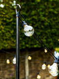 Garden Trading festoon lighting pole black 275cm, imported from the UK