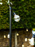 Garden Trading festoon lighting pole black 275cm, imported from the UK