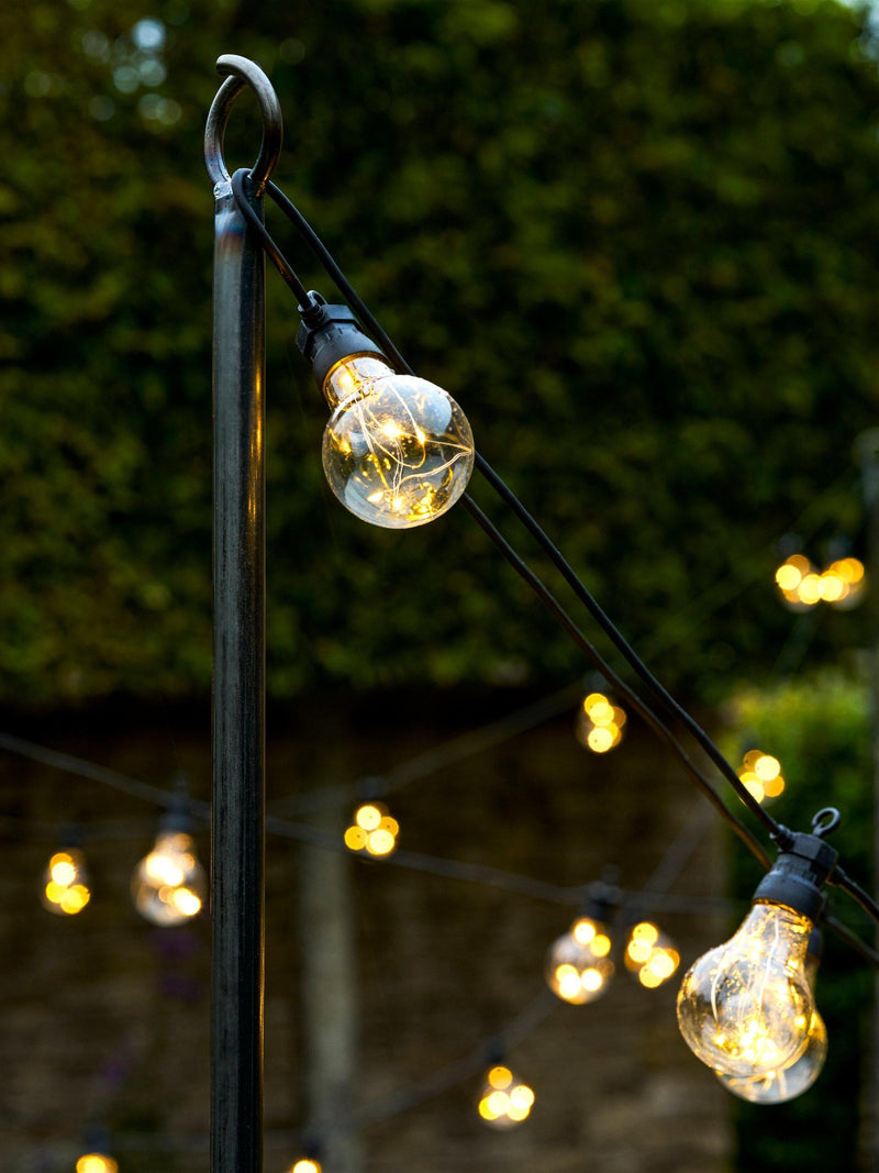 Garden Trading festoon lighting pole black 275cm, imported from the UK