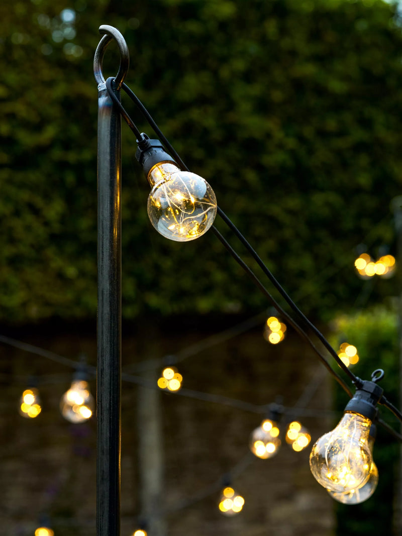 Garden Trading festoon lighting pole black 275cm, imported from the UK