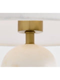 Pottery Barn Marlo marble table lamp white shade - British product