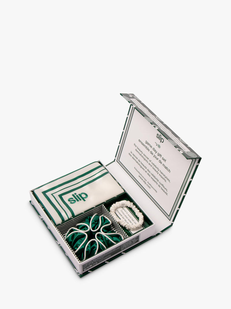 Slip pure silk pillowcase gift set Game Day queen, imported from the UK