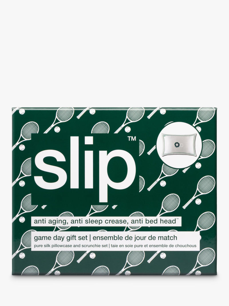 Slip pure silk pillowcase gift set Game Day queen, imported from the UK