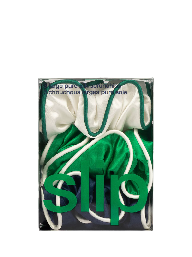 Slip Large Silk Scrunchies Pack of 3 Game Day, UK version