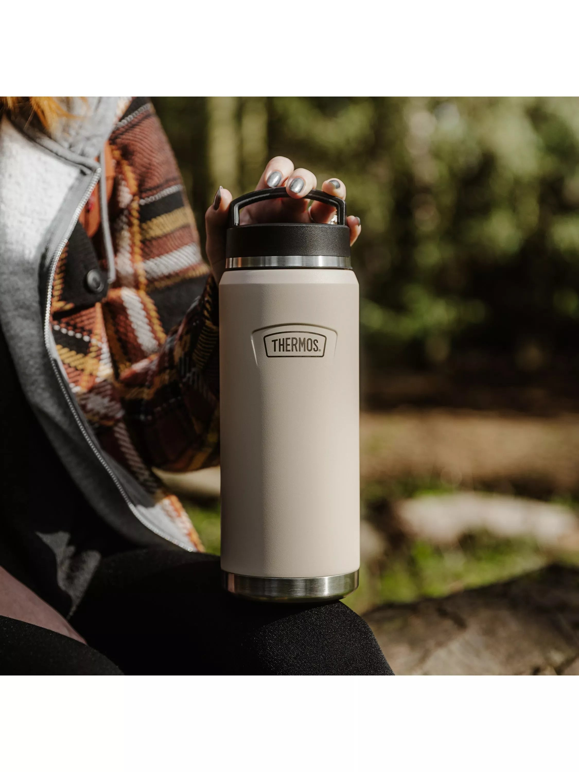 Thermos Icon flask 1.2L sandstone (British brand)
