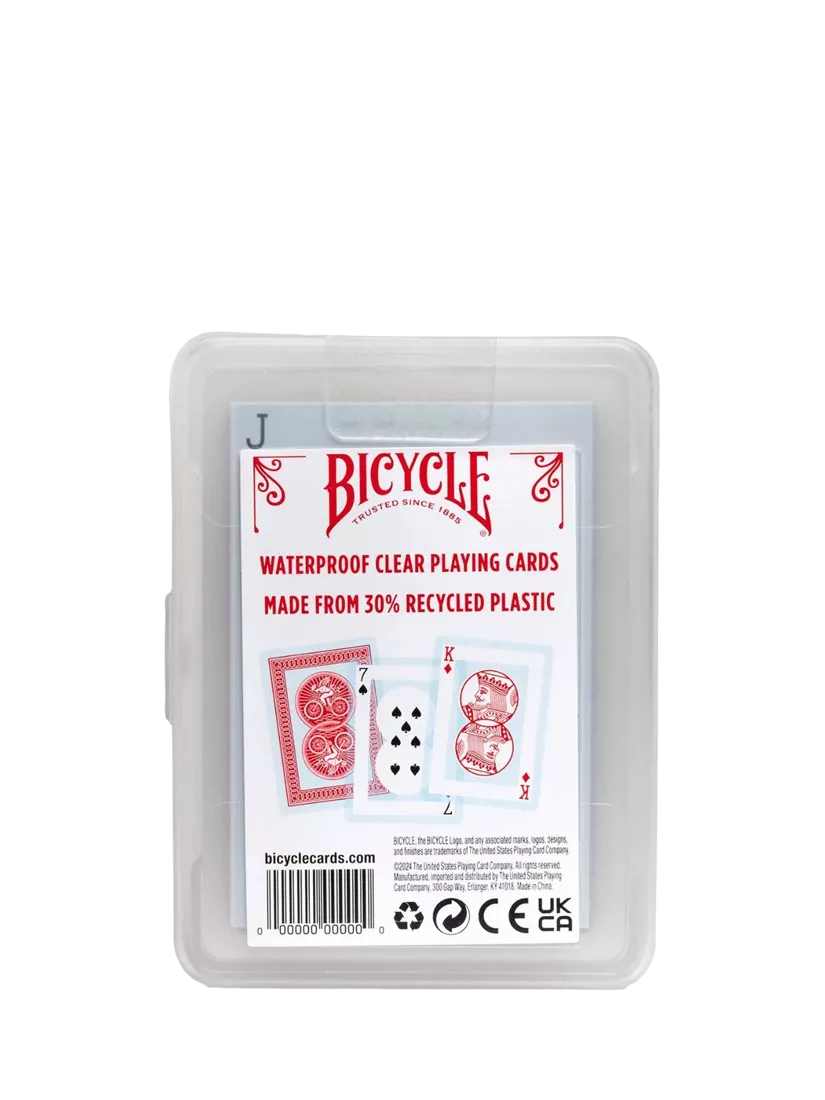 Bicycle waterproof playing cards with hard case (British brand)