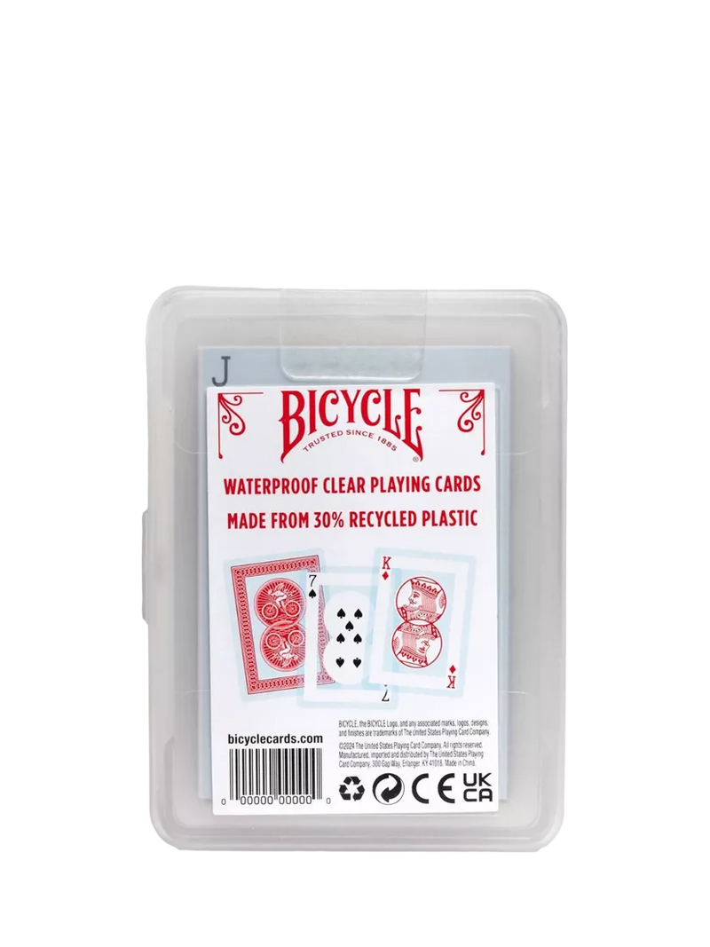 Bicycle waterproof playing cards with hard case (British brand)