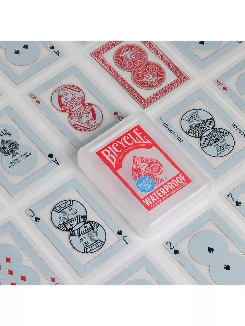 Bicycle waterproof playing cards with hard case (British brand)