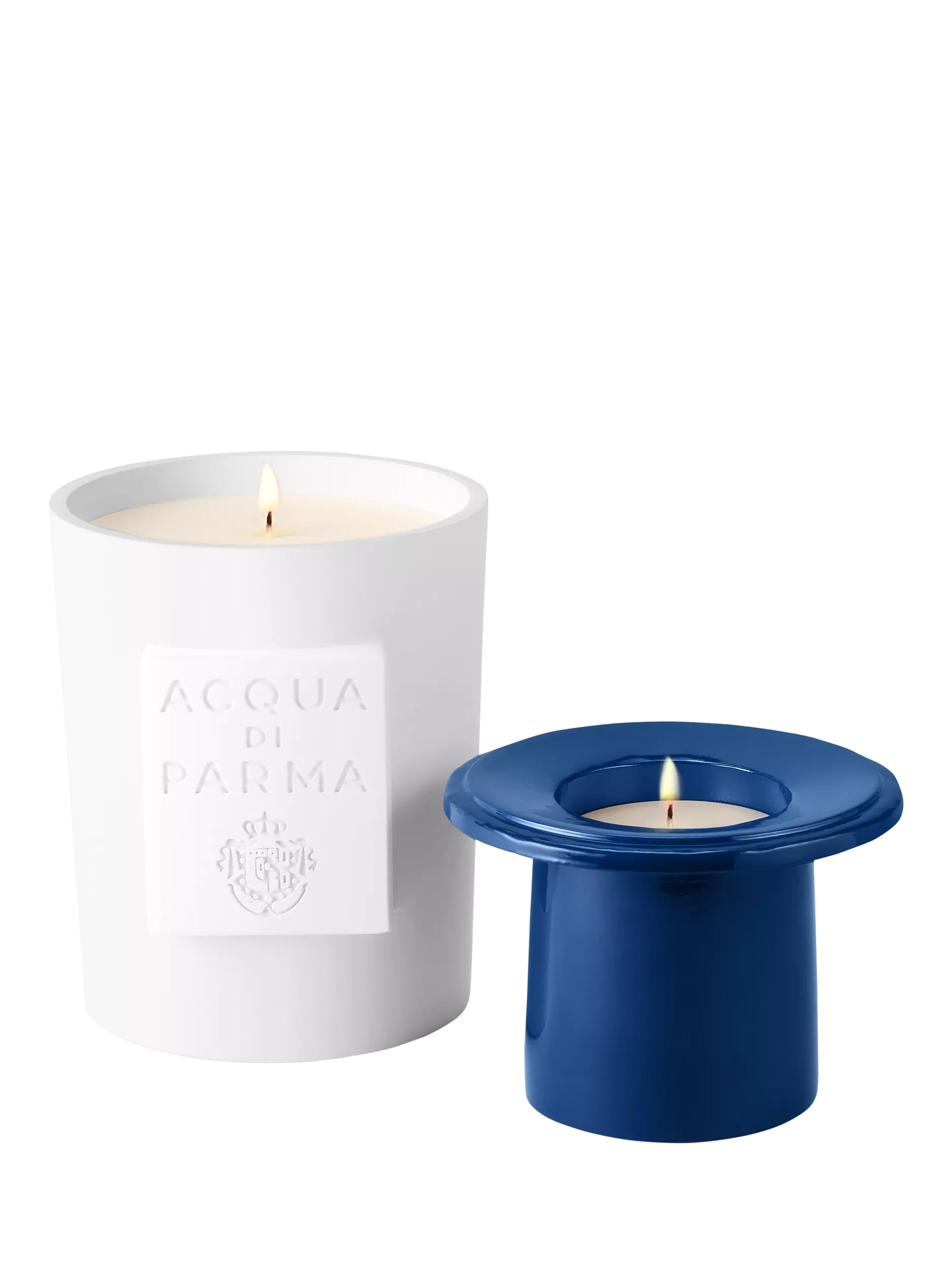 Acqua di Parma Chapeau scented candle 400g and 100g, UK version