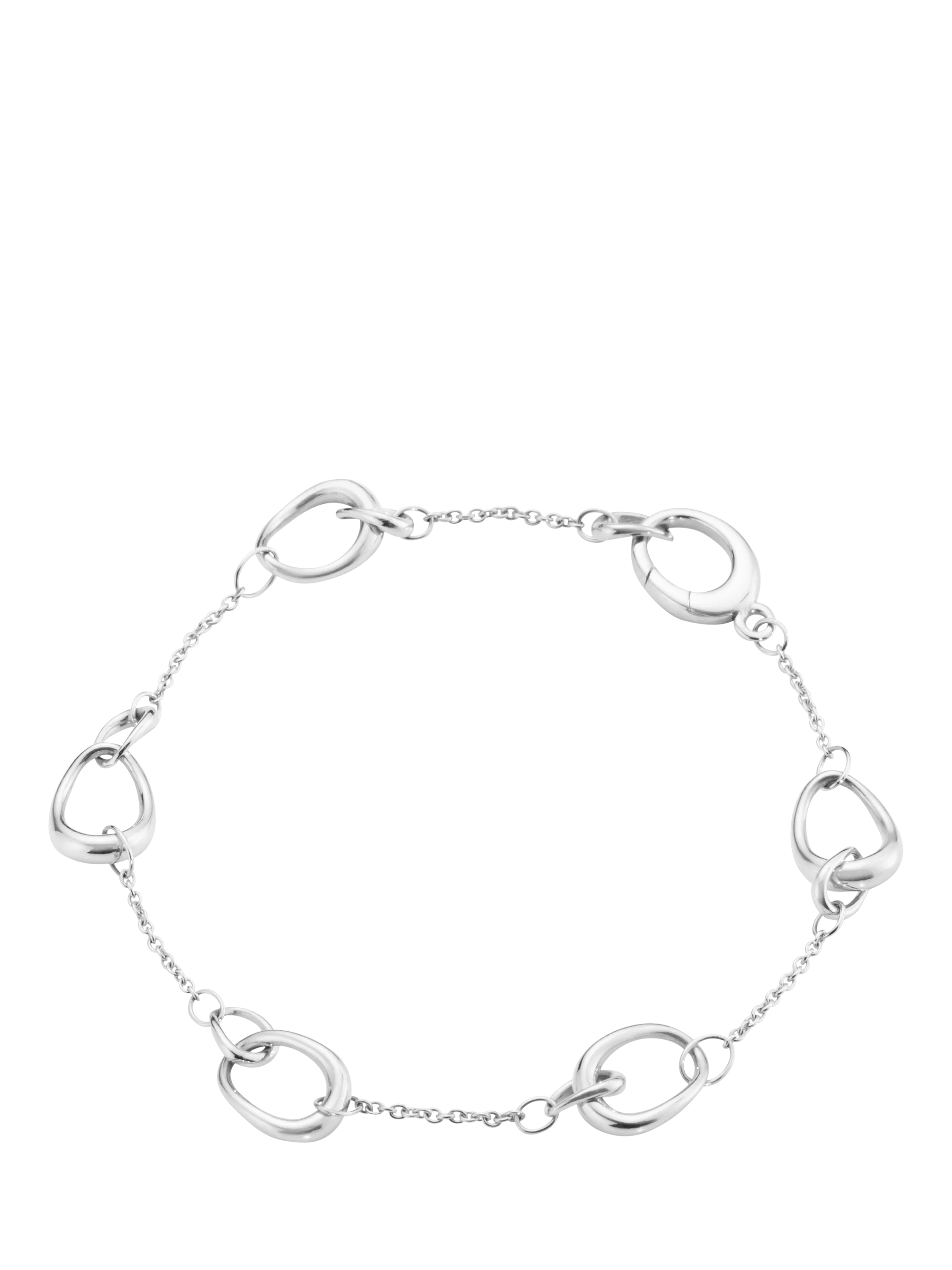 Georg Jensen Sterling Silver Offspring Interlock Bracelet