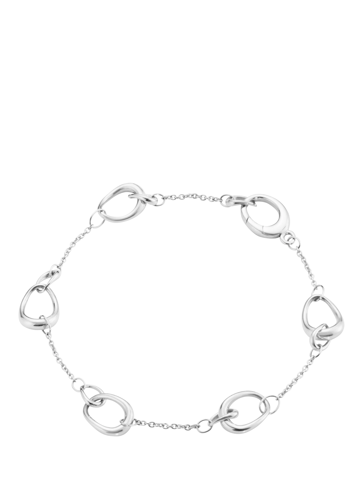 Georg Jensen Sterling Silver Offspring Interlock Bracelet