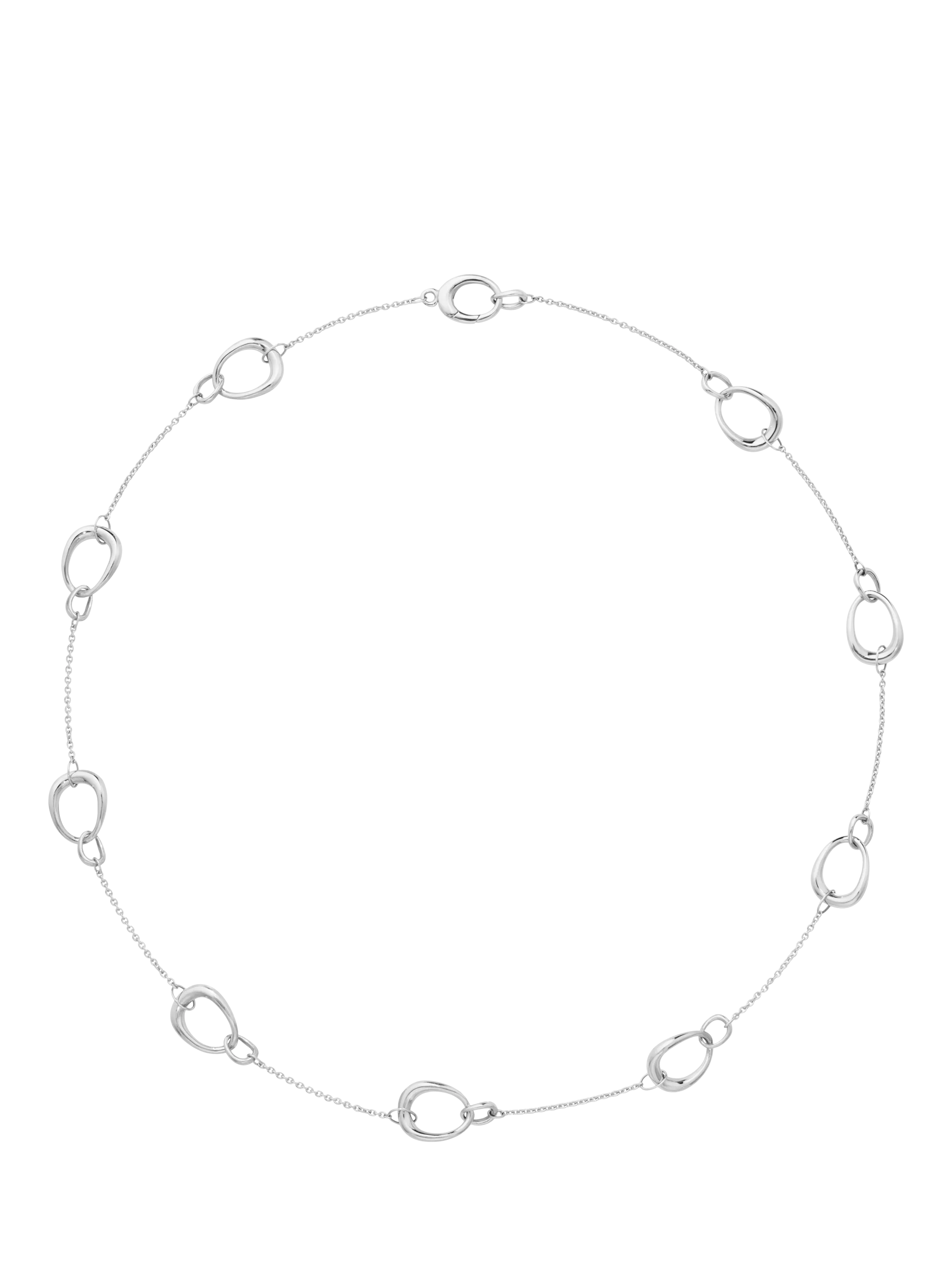 Georg Jensen Sterling Silver Offspring Interlock necklace 45cm - British product
