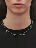 Georg Jensen Sterling Silver Offspring Interlock necklace 45cm - British product