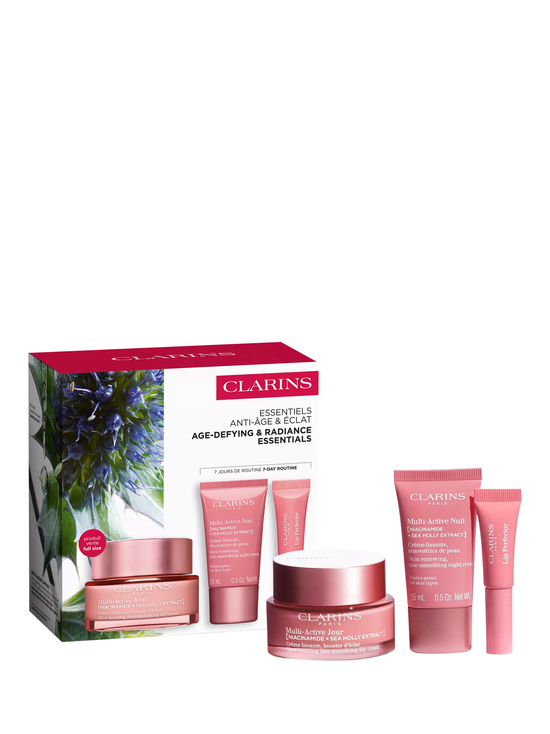 Clarins Multi-Active skincare gift set with day cream 50ml, UK version