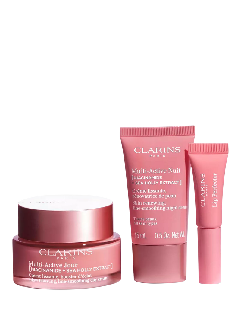 Clarins Multi-Active skincare gift set with day cream 50ml, UK version